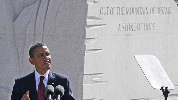 Off the cuff? &#8230; Barack Obama and a teleprompter.