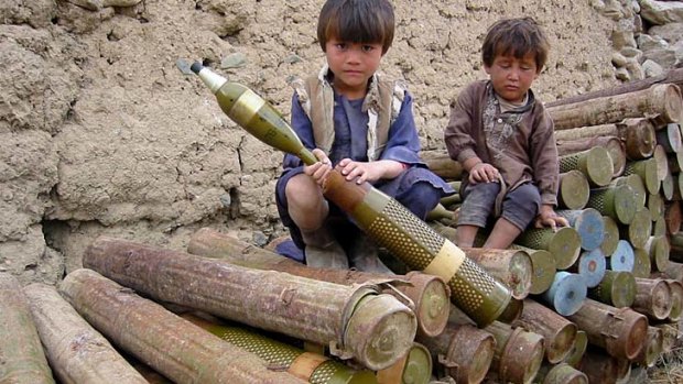 Children in Afghanistan can often be victims of their natural inquisitiveness.