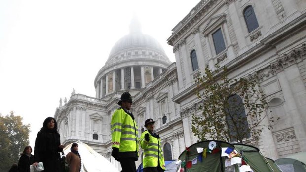 Policing the Occupy movement has cost London more than  £450,000 so far.