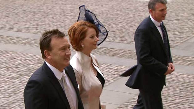 Julia Gillard wore a range of Australian designers as part of her royal wedding outfit.