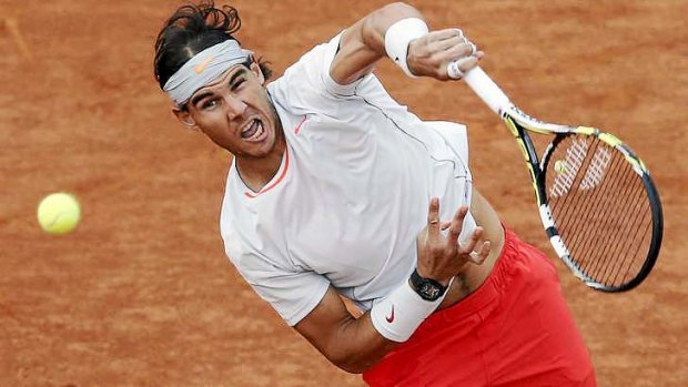 Easy win: defending champion Rafael Nadal of Spain.