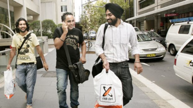 ‘‘It cost me $24,000 just to look at the Harbour Bridge. It is totally money wasted’’  ... cookery students Jessi Singh, 24, Ranjit Singh, 21, and Manbreet Singh, 24.