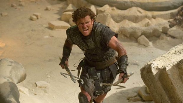 Ancient bed-head &#8230; Sam Worthington as reluctant hero Perseus.