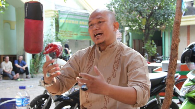 Budi Waluyo, an Indonesian man who has pledged allegiance to Islamic State.