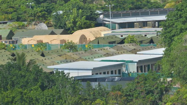 Asylum seekers are protesting over conditions at Nauru's asylum seeker processing centre.