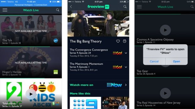 The Freeview FV app suffers from limited integration with the wider ecosystem of Australian free-to-air apps.