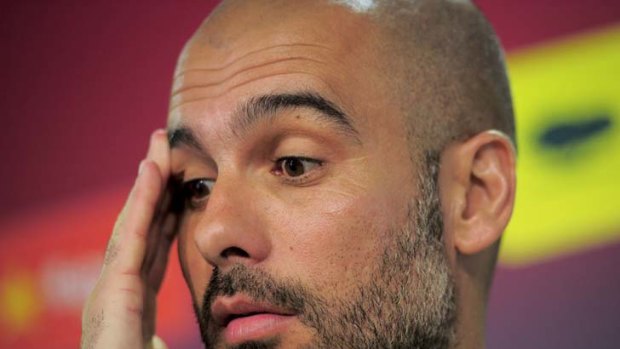 Migraine averted ... Barcelona coach Josep Guardiola will not have to face bitter rival Jose Mourinho and his fancied Real Madrid side in the next phase of the Champions League.