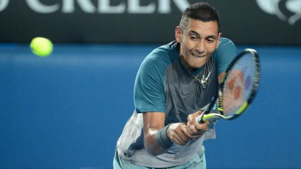 Nick Kyrgios made it to the second round of the Australian Open.