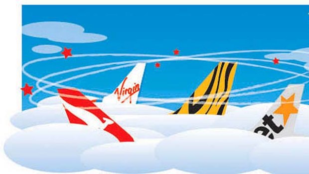 How are you travelling? Australians now have more choice in who they fly with. Illustration: Greg Bakes