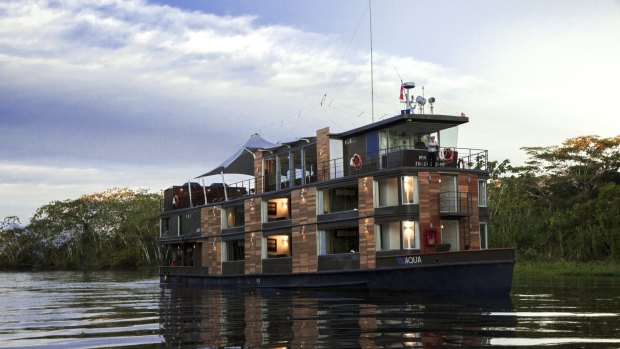 Familiar waters: The Aqua Amazon cruises the Peruvian Amazon.