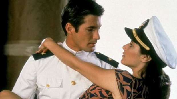 Richard Gere plays the son of an alcoholic US Navy sailor in <i>An Officer and a Gentleman</i>.