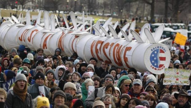 Anti-Keystone campaigners may get some help from the markets.