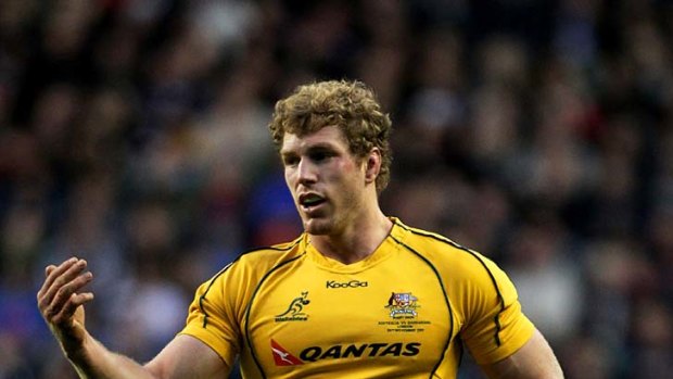 Leader: David Pocock captained the Wallabies last weekend.