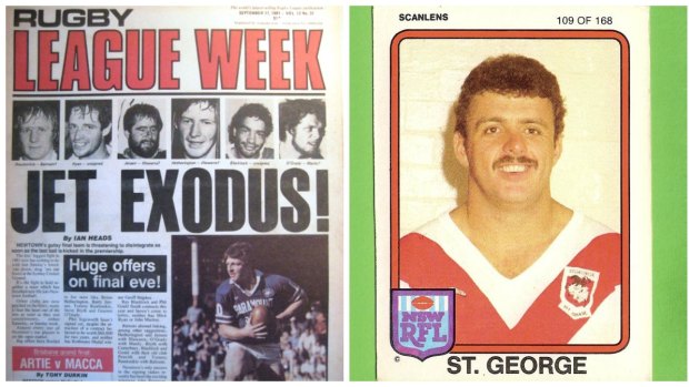 Good old days ... <I>Rugby League Week</I> and John Jansen.