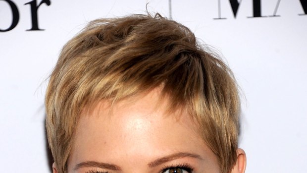 Look of love ... Michelle Williams says her pixie cut is a memorial.