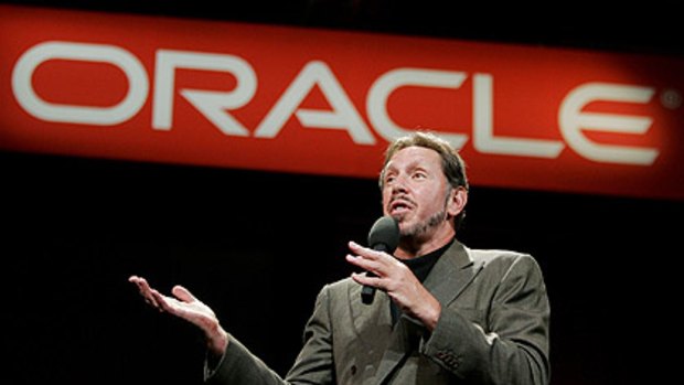 Rolling in it ... Oracle chief Larry Ellison.