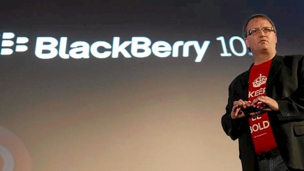 Alec Saunders, a RIM vice president at the Blackberry 10 Jam World Tour stop in Waterloo, Ontario, on August 23, 2012.