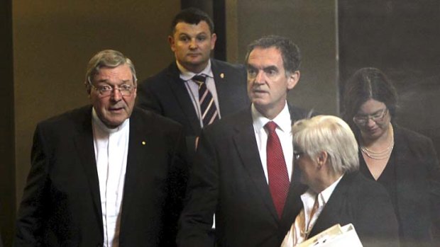 Apologies on final day: Cardinal George Pell makes an exit from Royal Commission.