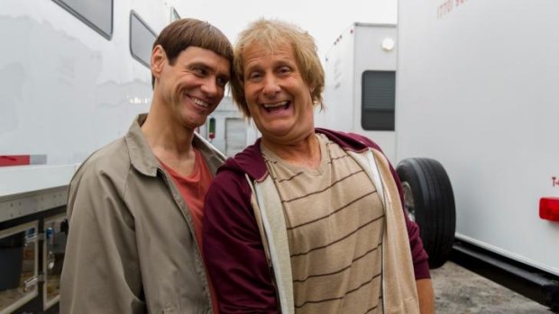 Jim Carrey and Jeff Daniels reunite in <i>Dumb and Dumber To</i>.