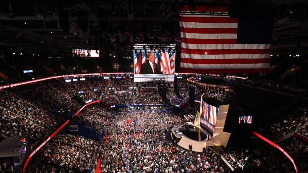 This year's Republican National Convention in Cleveland, Ohio, saw Trump deliver an "orchestrated hate-filled rally".