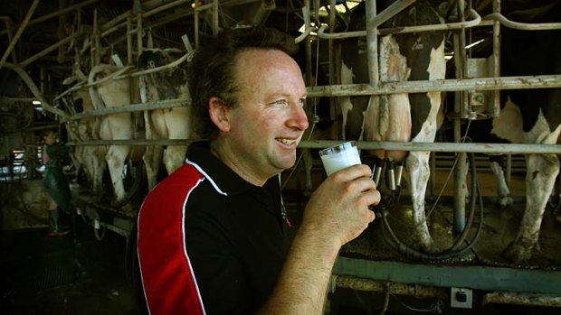 Top product: Dairy farmer Nick Renyard's main concern is protecting farmers' milk payments in the long term.