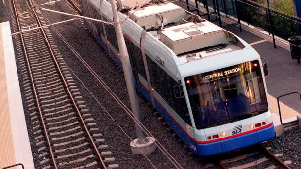 Light rail services were suspended on Monday because weekend trackwork was delayed.