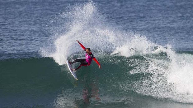 Carissa Moore of Hawaii (pictured) has won the Rip Curl Pro Bells Beach for the second consecutive year.