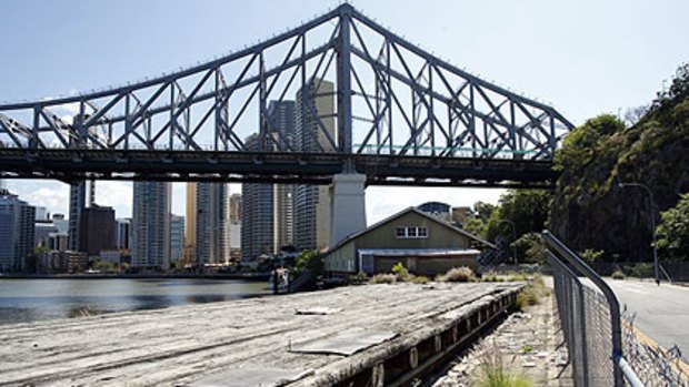 The Howard Smith Wharves have been left disused since the 1980s.