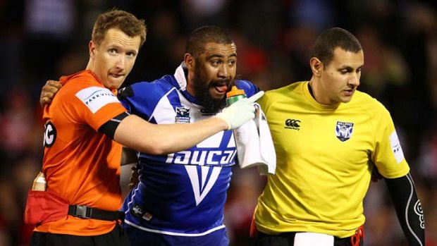 He's OK ... Bulldogs coach denies that Frank Pritchard suffered concussion in the clash against the Dragons.