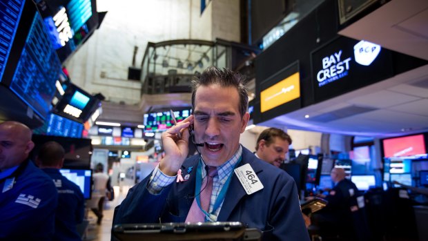 Wall Street had its worst day in three weeks on its first trading day since the North Korea crisis escalated over the weekend. 
