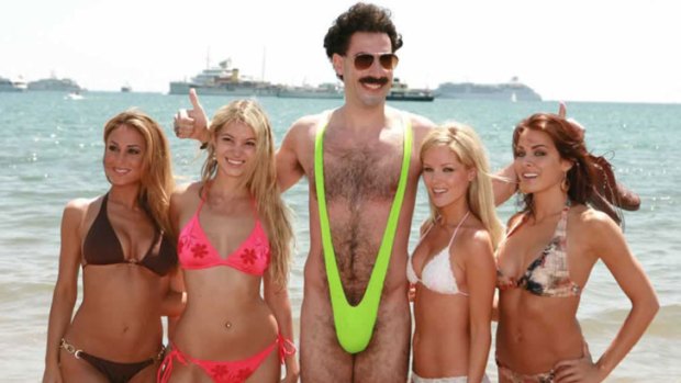 Sacha Baron Cohen sported a mankini in the film <i>Borat</i>.