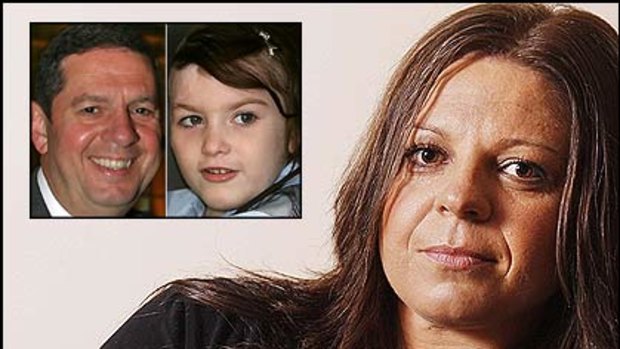Speaking out ... Catherine Delezio has accused her father Ron, inset, the father of eight-year-old burns victim Sophie, inset right, of air-brushing her out of his life.