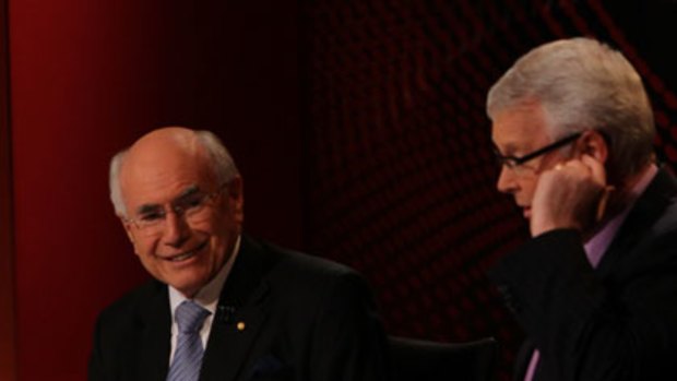 John Howard on <i>Q&A</i> last night.