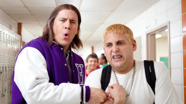 Big kids ... Channing Tatum and Jonah Hill play undercover rookie cops.
