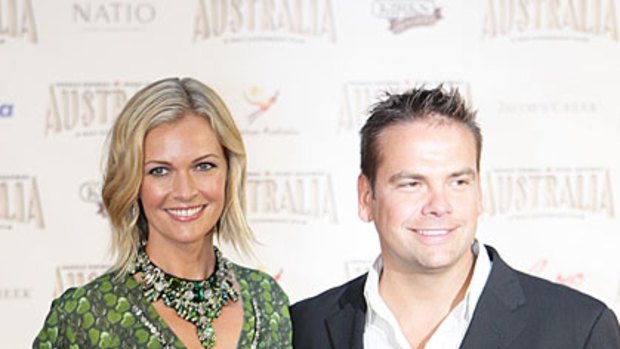 Model couple ... Sarah and Lachlan Murdoch in 2008.