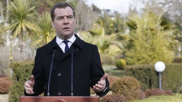 Russian Prime Minister Dmitry Medvedev:   "It will be hard for us to work with that government."