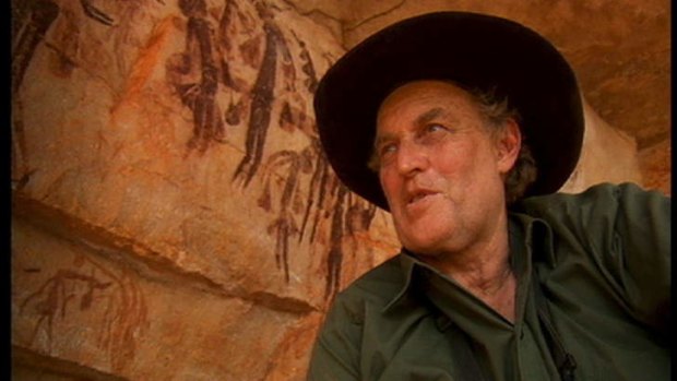 Above, the late rock art expert, Grahame Walsh.