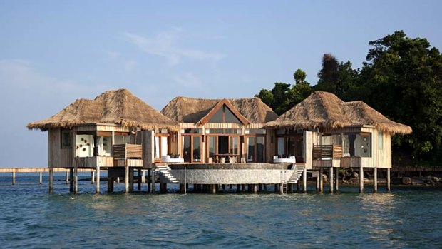 An overwater villa at Song Saa Resort.