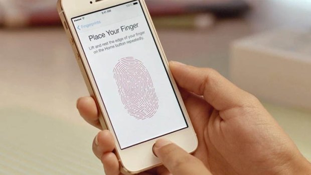 iPhone fingerprint.