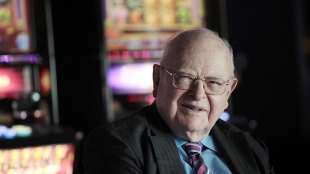The charitable plans of poker machine legend Len Ainsworth begin at home.