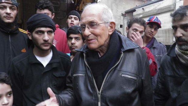 Father Frans van der Lugt urges Homs civilians to be patient.