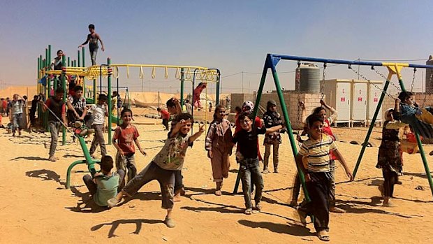 Children at the playground.