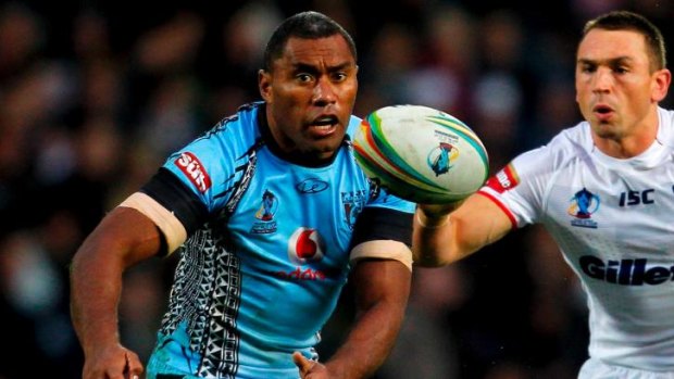 Local icon: Petero Civoniceva in action for Fiji against England in 2009.