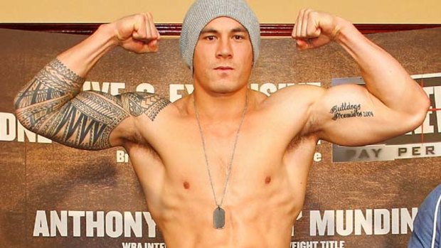Ready to fight . . . Sonny Bill Williams.