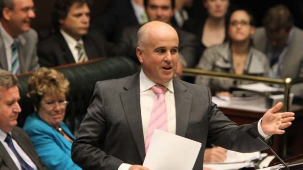Not all back to school ... Education Minister Adrian Piccoli said he had little notice of the cancelled transport that stranded 700 students.
