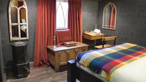 Spend a night in Hogwarts: The Wizard Chambers at the Georgain House Hotel London.