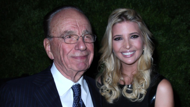 Media baron Rupert Murdoch (left) has longstanding ties with President Donald Trump, and his daughter, Ivanka (right) 