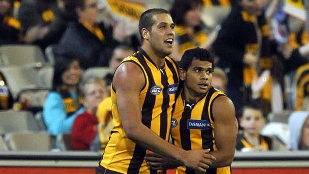 Lance Franklin and Cyril Rioli... much of Hawthorn's fate will depend on them.