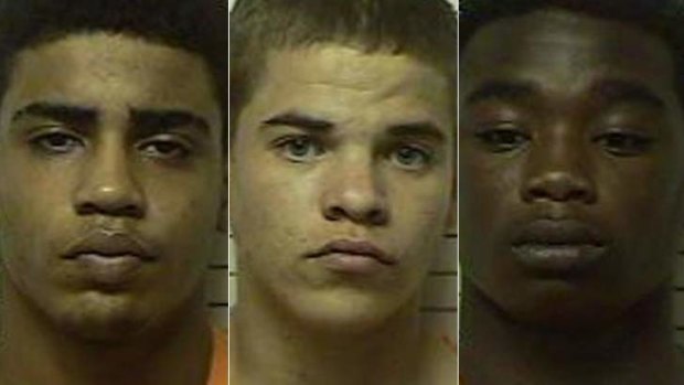 Charged: Chancey Luna, Michael Jones and James Edwards.