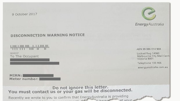 In 2015 Nicky started receiving letters from Energy Australia addressed ''to the occupant''.